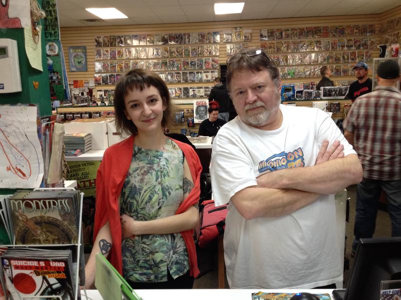 Lauren McCallister and Gib Bickel at Laughing Ogre
